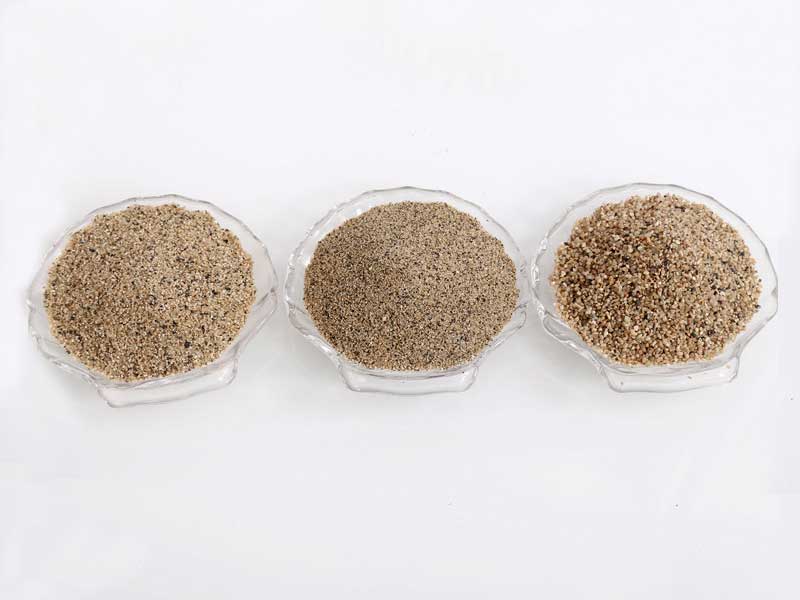 粗砂、中砂、細砂