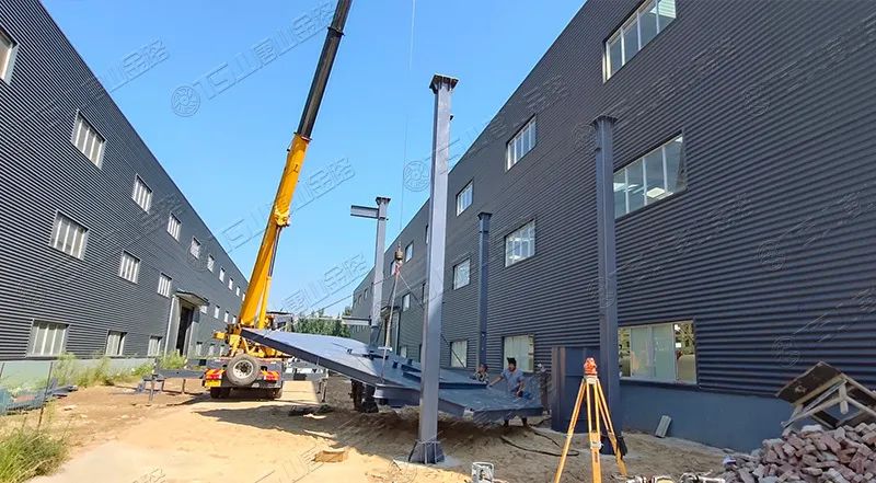唐山金路廠區(qū)打造小型制砂樓，供客戶帶料試機(jī)